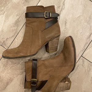 Franco Sarto brown booties